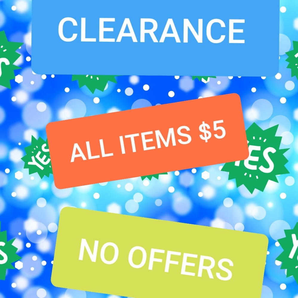 $5 CLEARANCE ITEMS